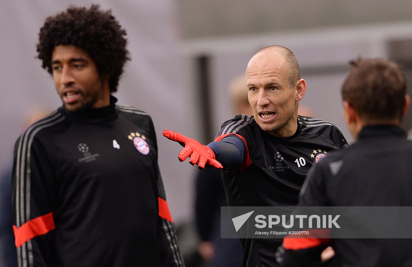 Football. FC Bayern's training session