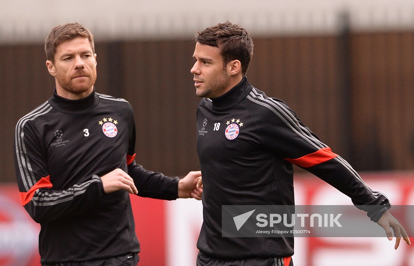 Football. FC Bayern's training session