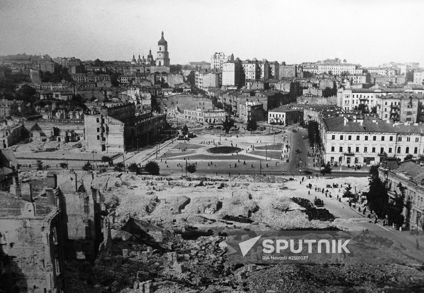 View of destruction Kiev