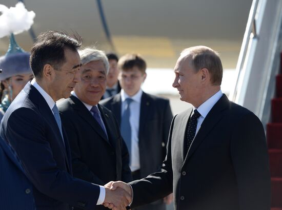 Vladimir Putin arrives in Kazakhstan for Russia-Kazakhstan inter-regional cooperation forum