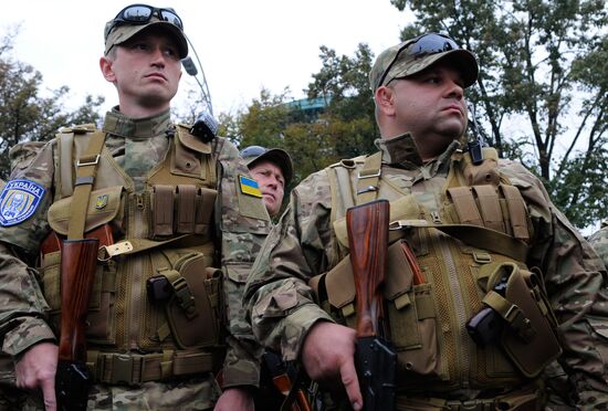 Dispatch of Sich volunteer battalion to area of hostilities