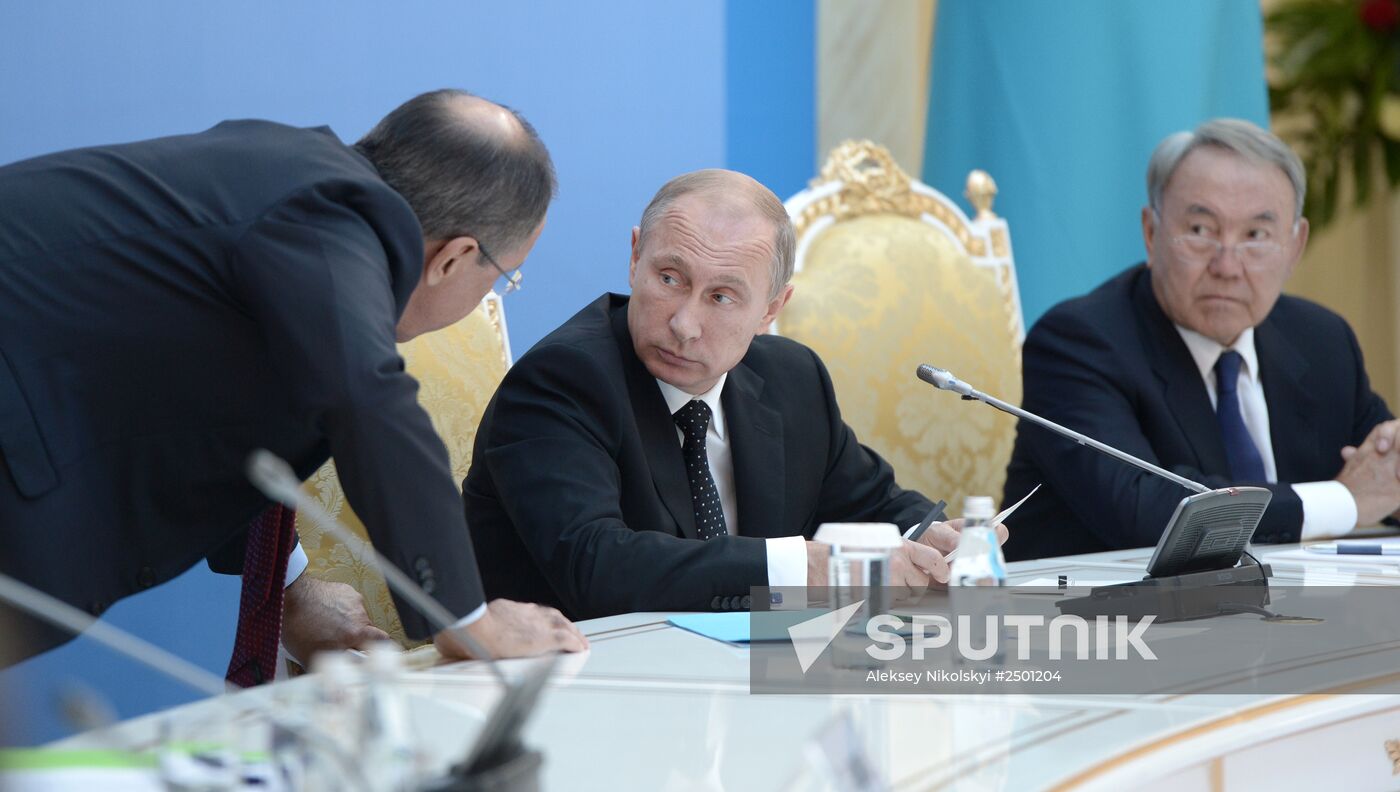 Vladimir Putin arrives in Kazakhstan for Russia-Kazakhstan inter-regional cooperation forum