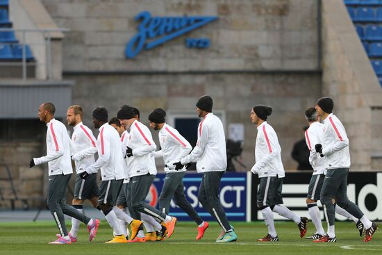 Football. Training session of FC Monaco