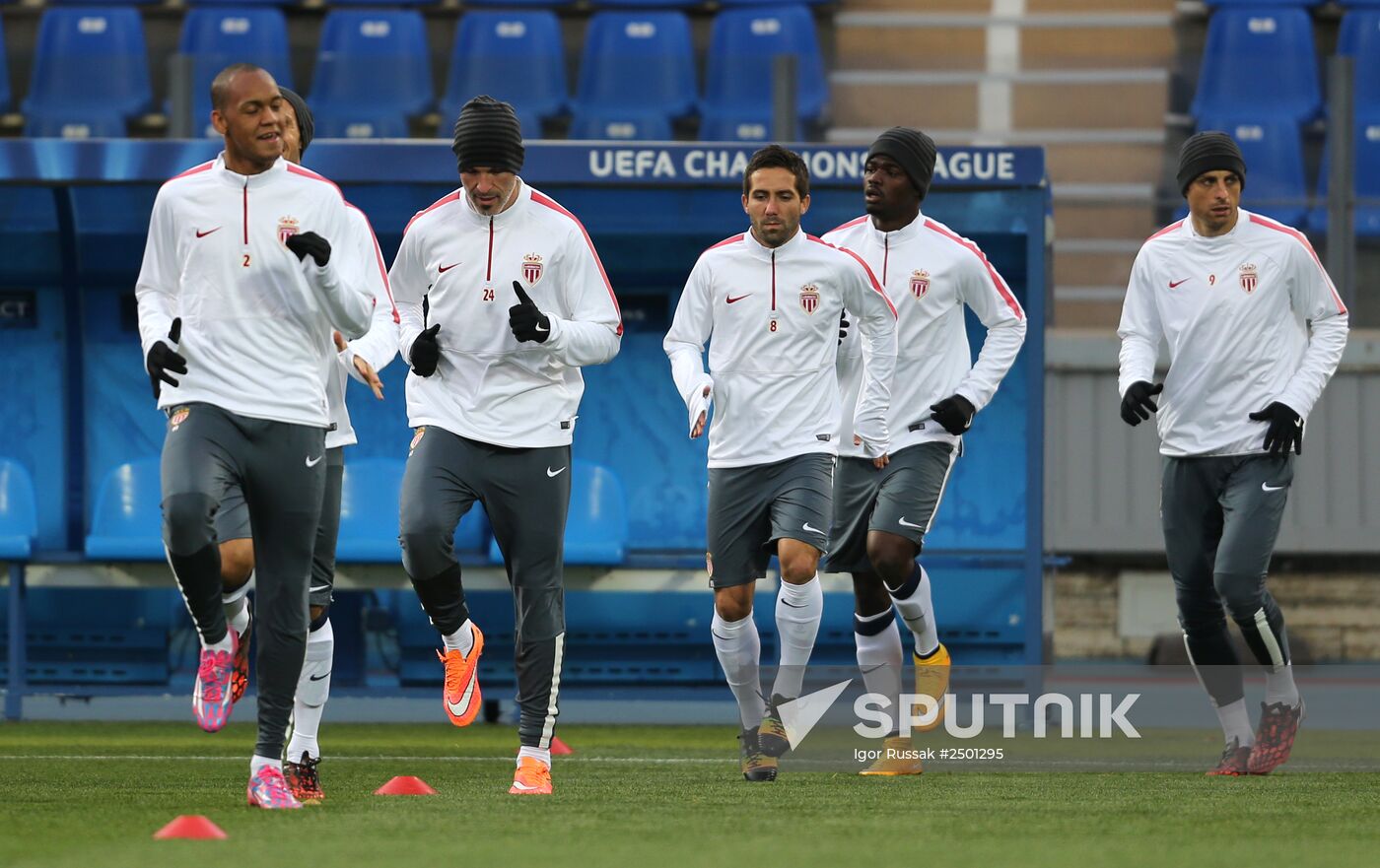 Football. Training session of FC Monaco