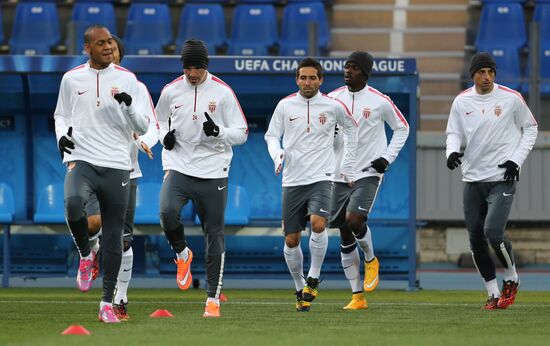 Football. Training session of FC Monaco