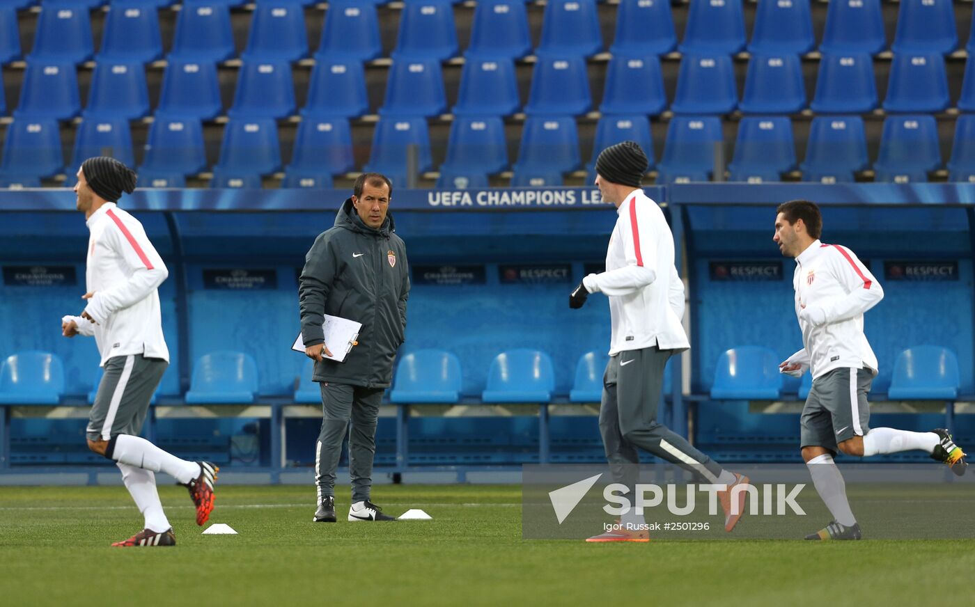 Football. Training session of FC Monaco