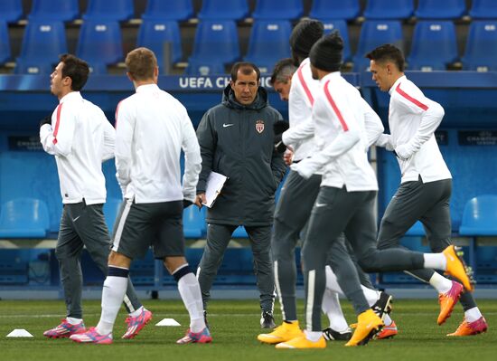 Football. Training session of FC Monaco