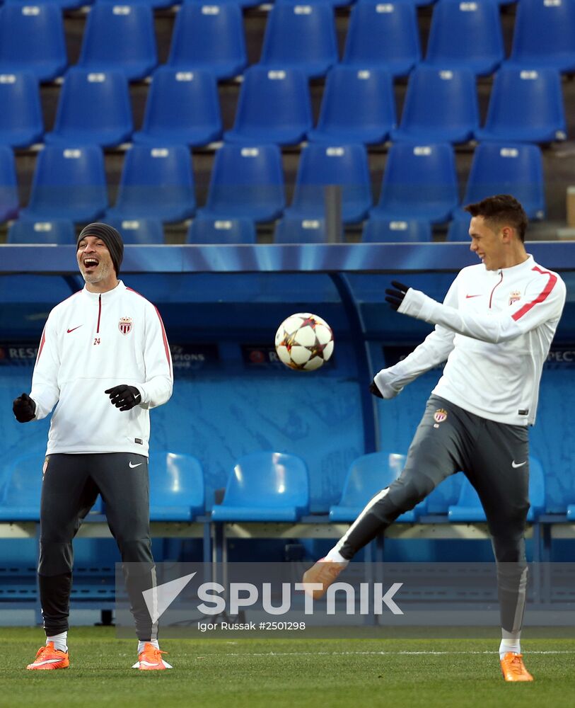 Football. Training session of FC Monaco