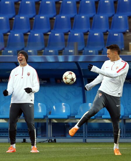 Football. Training session of FC Monaco