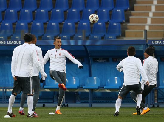 Football. Training session of FC Monaco