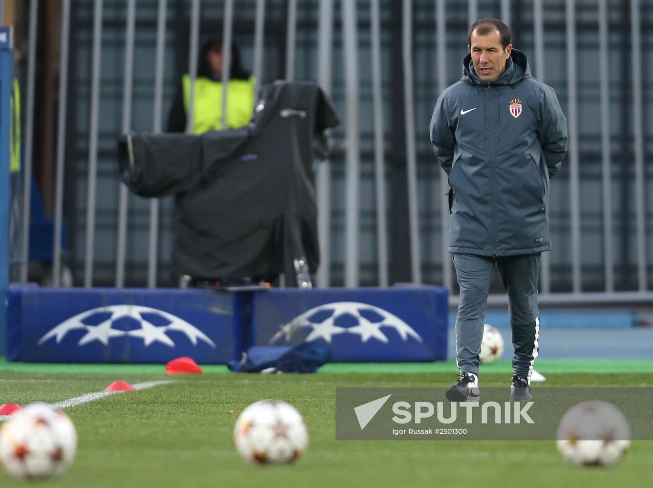 Football. Training session of FC Monaco