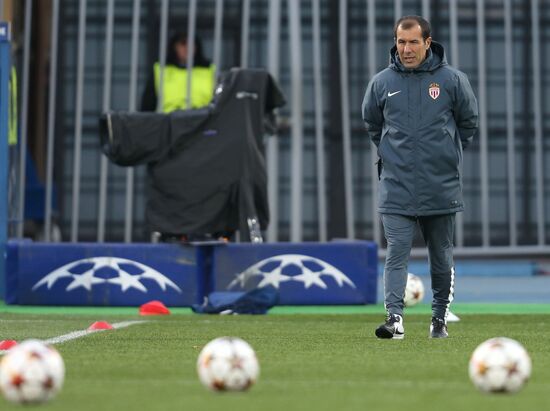 Football. Training session of FC Monaco