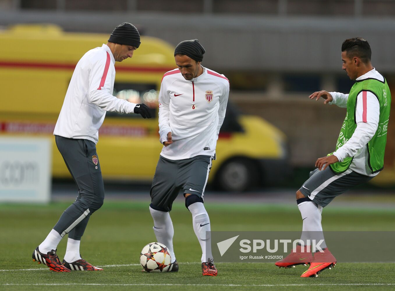 Football. Training session of FC Monaco