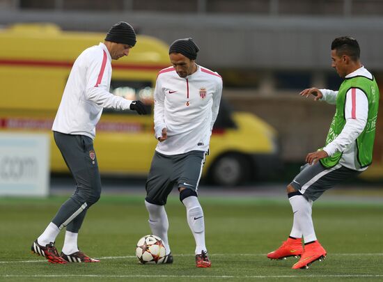 Football. Training session of FC Monaco