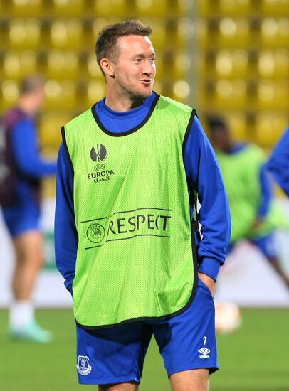 Football. Everton F.C. at training session