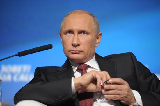 Vladimir Putin attends Russia Calling! 6th Annual VTB Capital Investment Forum