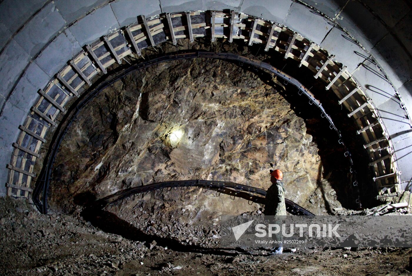Construction of Narva tunnel in Primorye