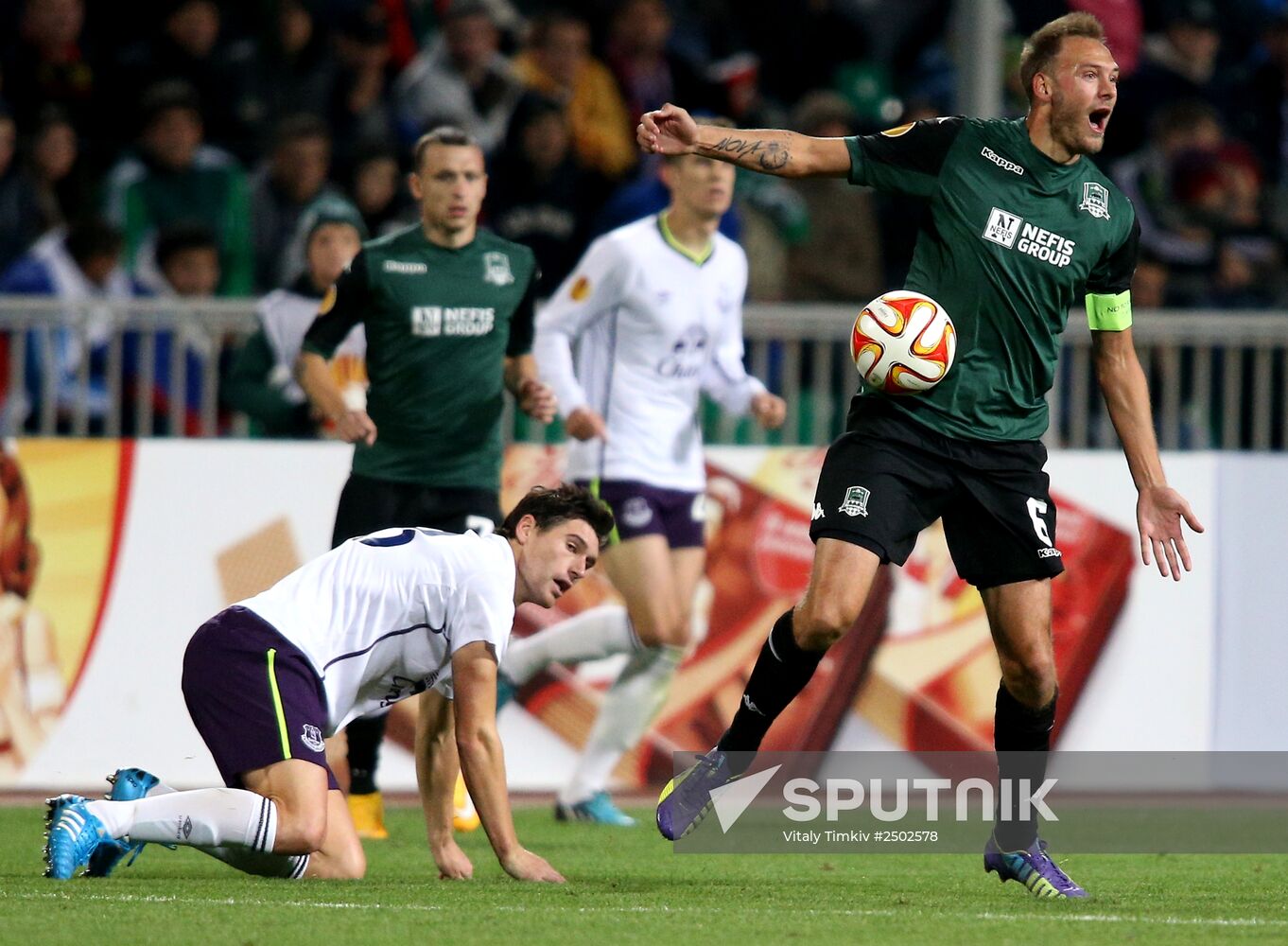 Football. UEFA Europa League. Krasnodar vs. Everton