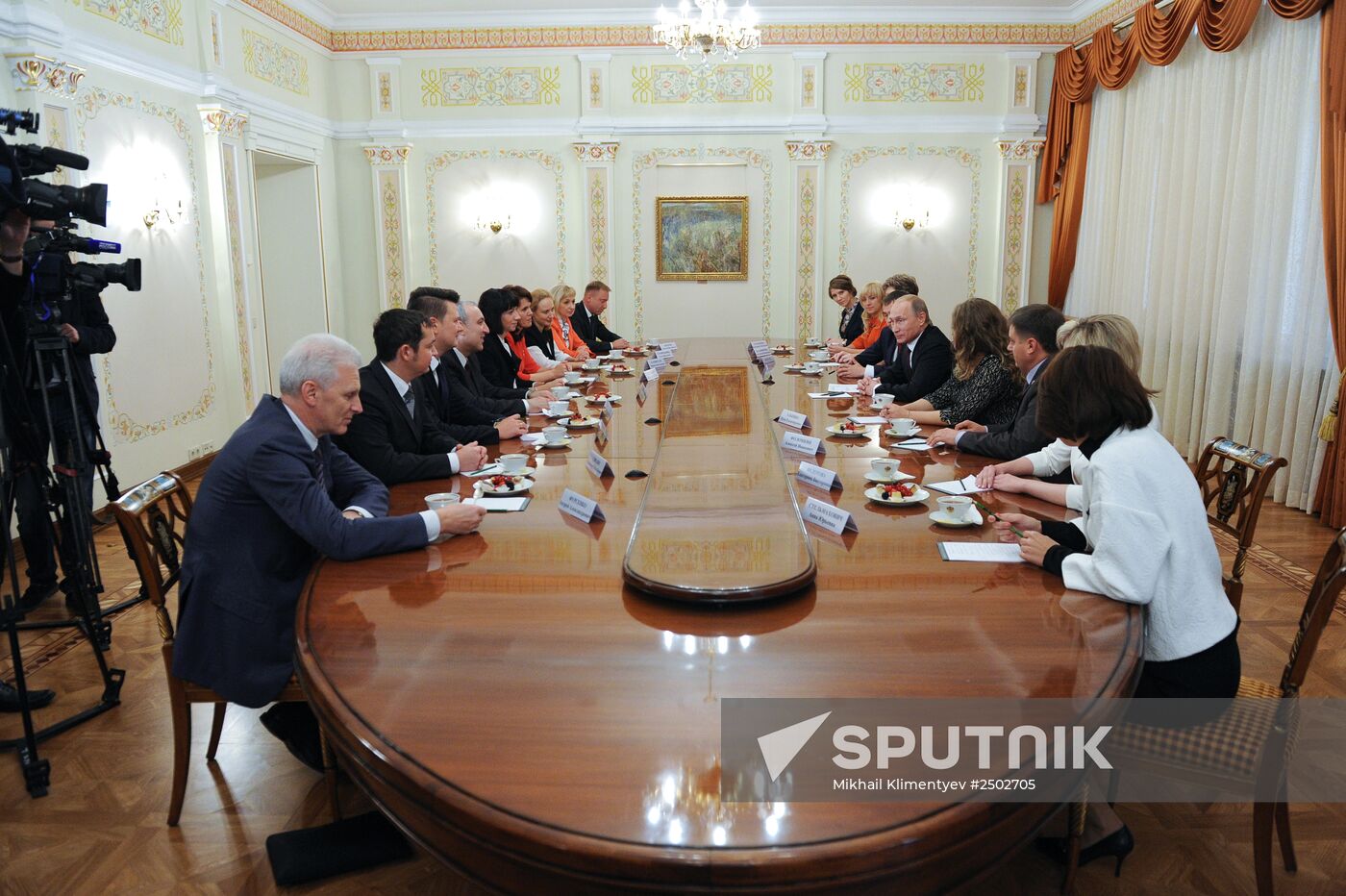 Vladimir Putin meets with Teacher of the Year winners