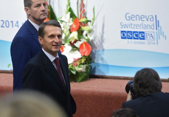 State Duma Speaker Sergei Naryshkin visits Switzerland