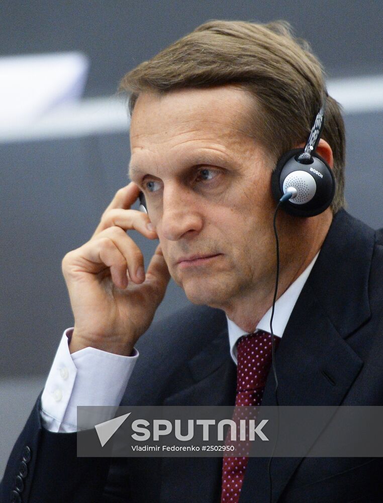 State Duma Speaker Sergei Naryshkin visits Switzerland