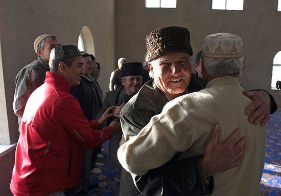 Eid al-Adha celebrations ina new mosque in Crimea