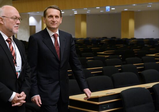 State Duma Speaker Sergei Naryshkin's visit to Switzerland