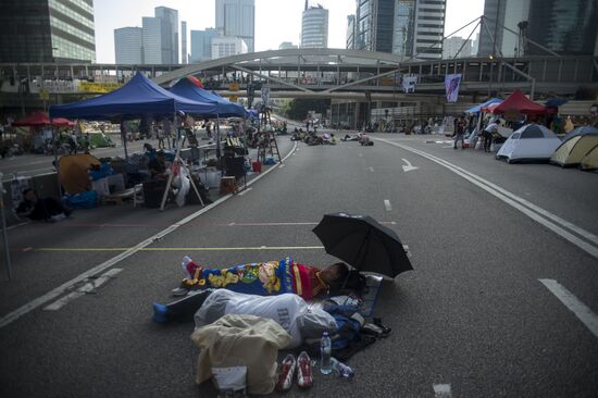 Protests demanding democratic elections in Hong Kong