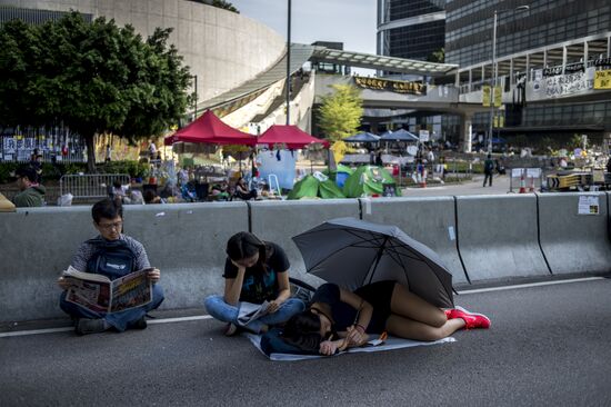 Protests demanding democratic elections in Hong Kong