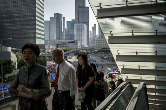 Protests demanding democratic elections in Hong Kong