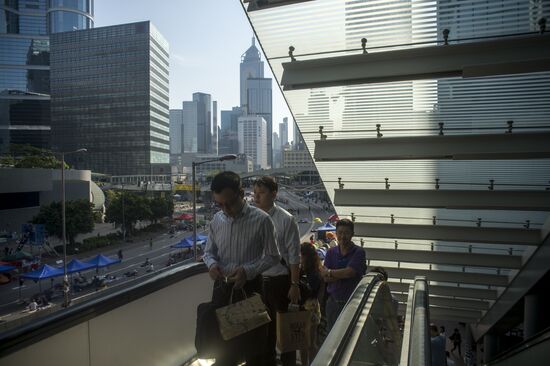 Protests demanding democratic elections in Hong Kong