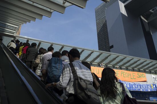 Protests demanding democratic elections in Hong Kong