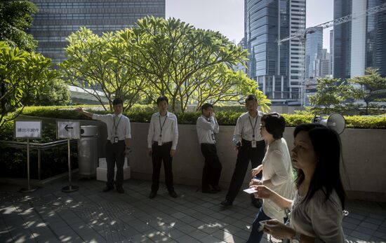 Protests demanding democratic elections in Hong Kong