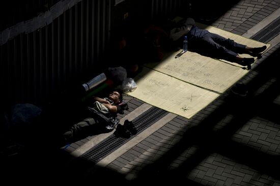 Protests demanding democratic elections in Hong Kong