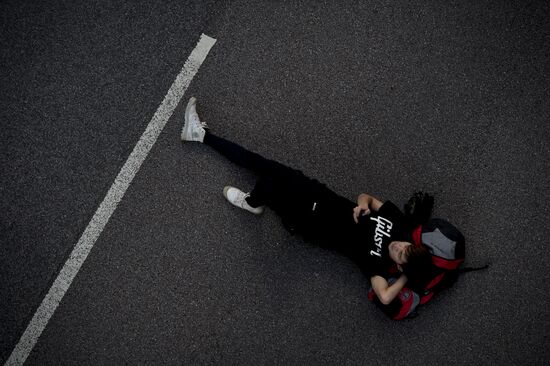 Protests demanding democratic elections in Hong Kong