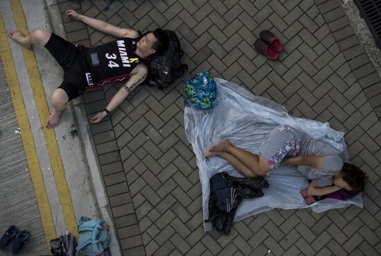 Protests demanding democratic elections in Hong Kong