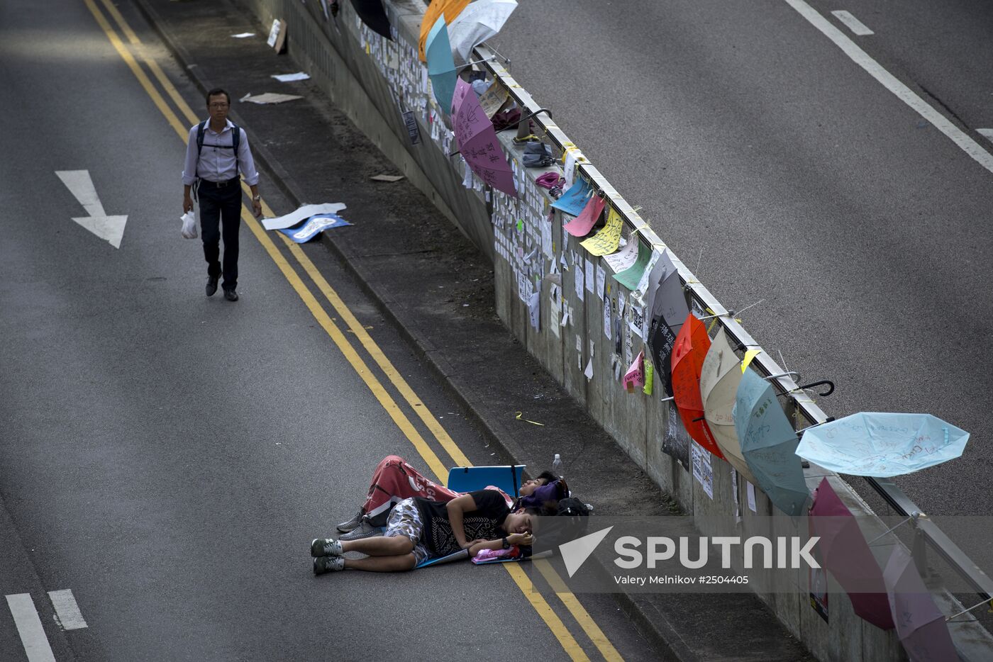 Protests demanding democratic elections in Hong Kong