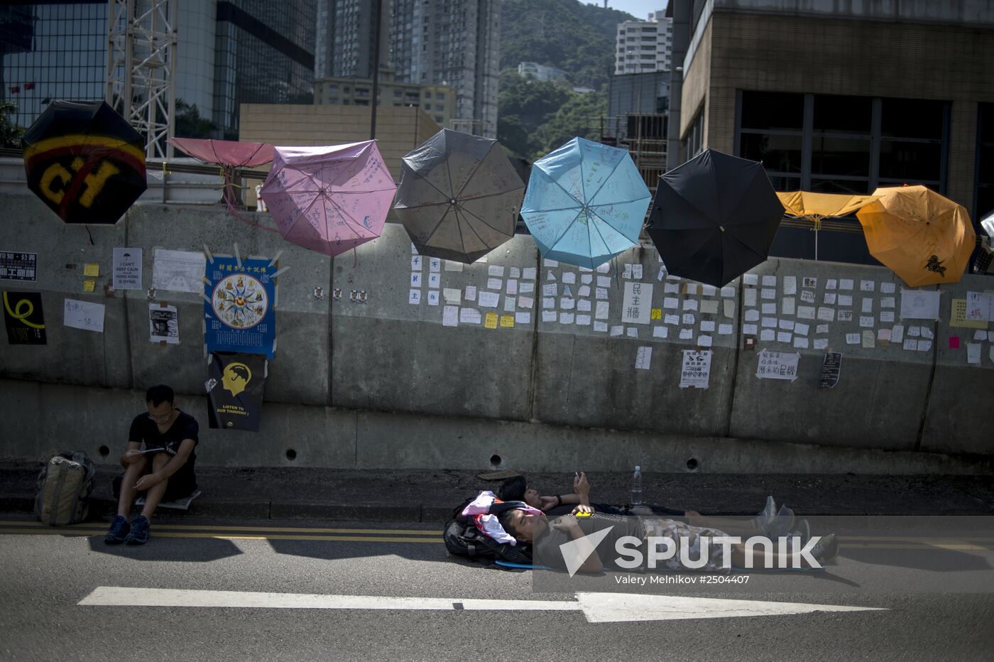 Protests demanding democratic elections in Hong Kong