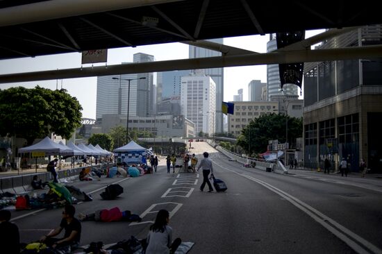 Protests demanding democratic elections in Hong Kong