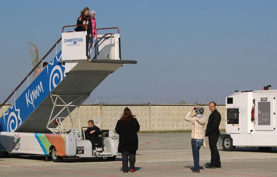 Specialized machinery show at Simferopol airport