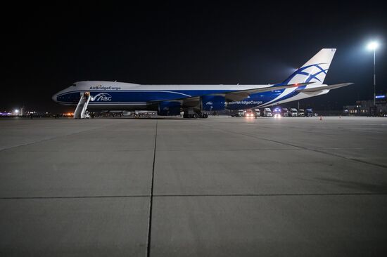 Formula-1 racing cars arrive in Sochi