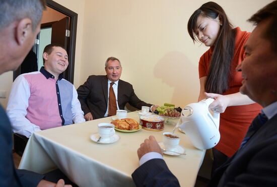 Dmitry Rogozin visits Khimki