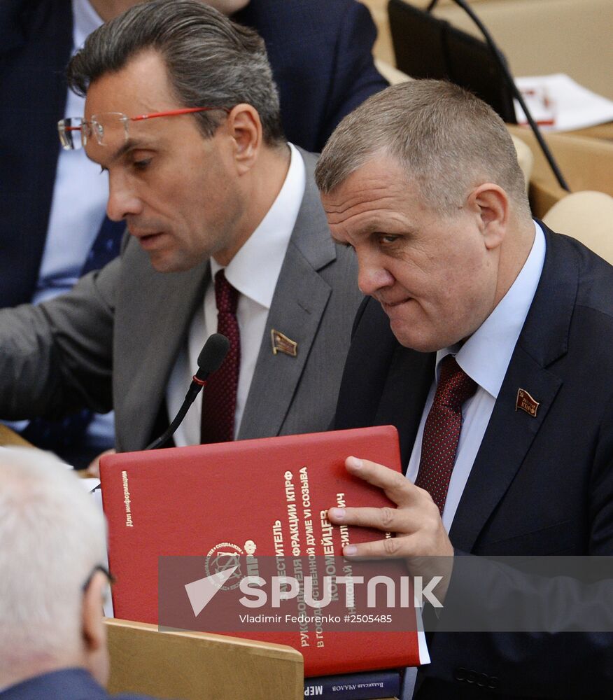 State Duma plenary meeting