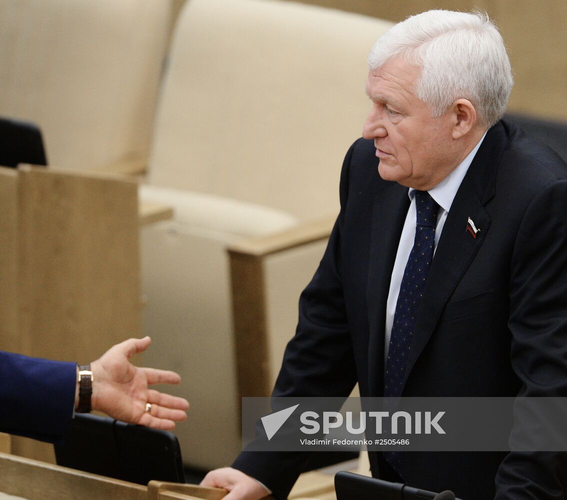 State Duma plenary meeting