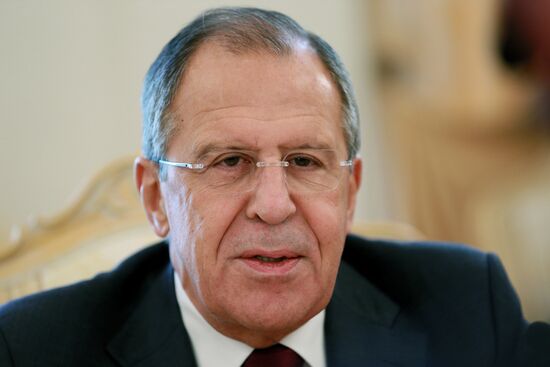 Russian Foreign Minister Sergei Lavrov meets with Venezuelan Foreign Minister Rafael Ramirez