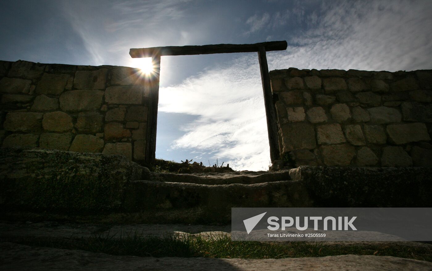 Medieval Karaite fortress city of Chufut Kale in Crimea