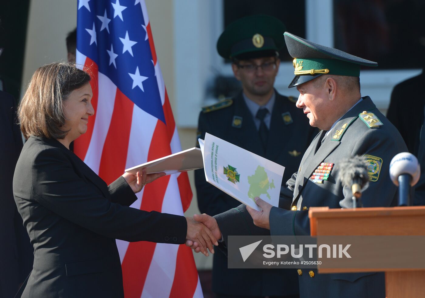 Frontier administration management meeting with US State Department Representative V. Nuland and US Ambassador to Ukraine G. Pyatt