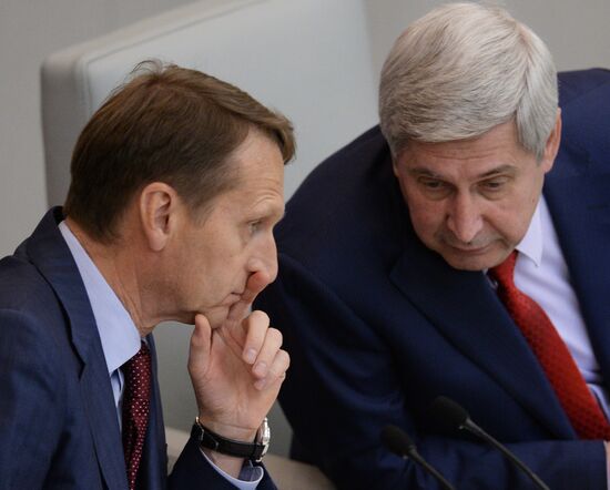 State Duma plenary meeting