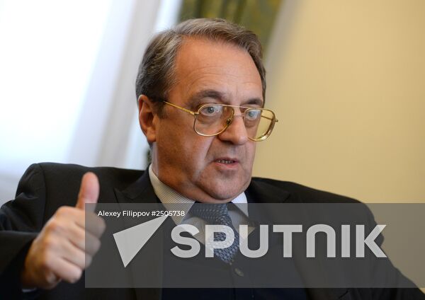 Interview with Russian Deputy Foreign Minister Mikhail Bogdanov