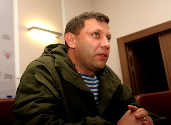 Prime Minister of Donetsk People's Republic Alexander Zakharchenko dismisses rumors of resignation